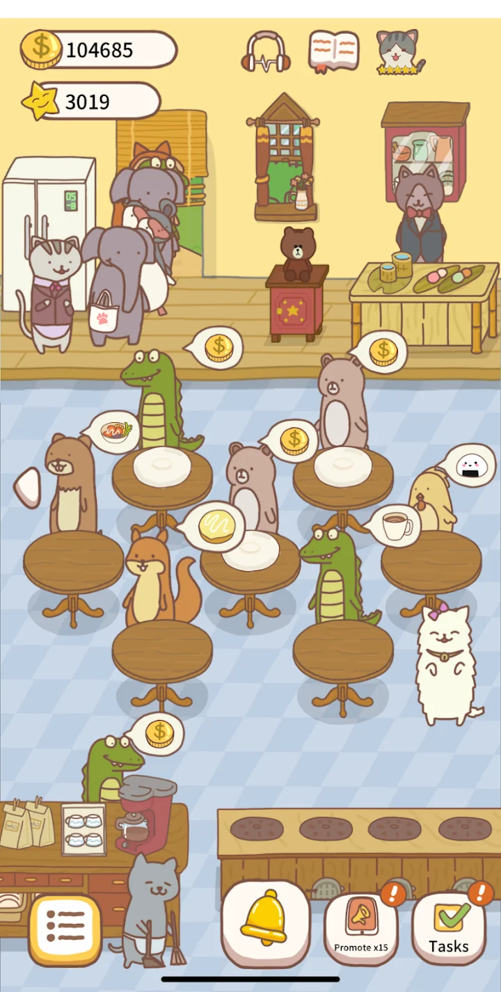 Gameplay from Cat Restaurant 2 - sowe & cook